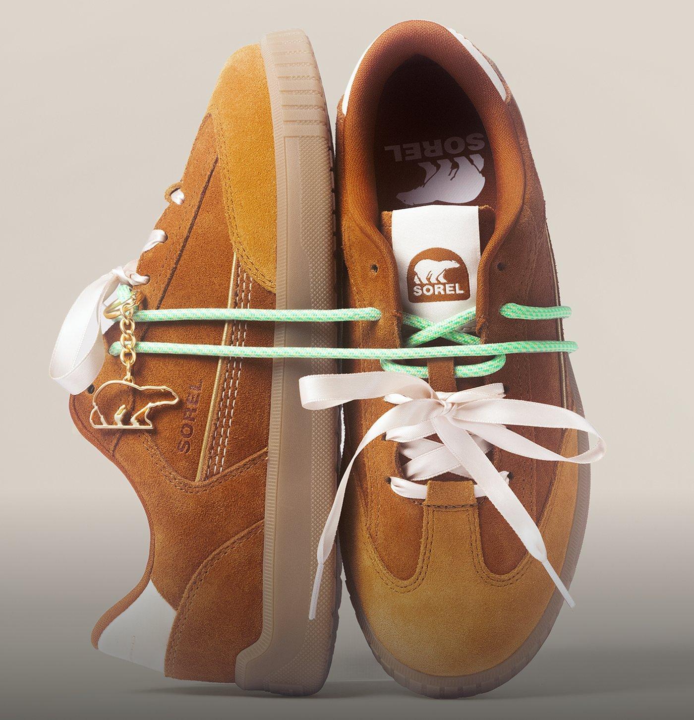 green laced womens sneakers