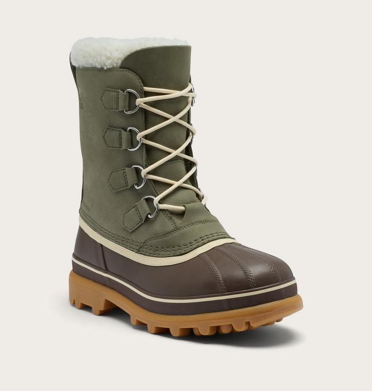 Caribou wasserdichte Schneestiefel f&uuml;r M&auml;nner, Color: Stone Green, Tobacco, image 7