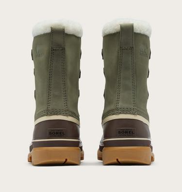 Caribou wasserdichte Schneestiefel f&uuml;r M&auml;nner, Color: Stone Green, Tobacco, image 7
