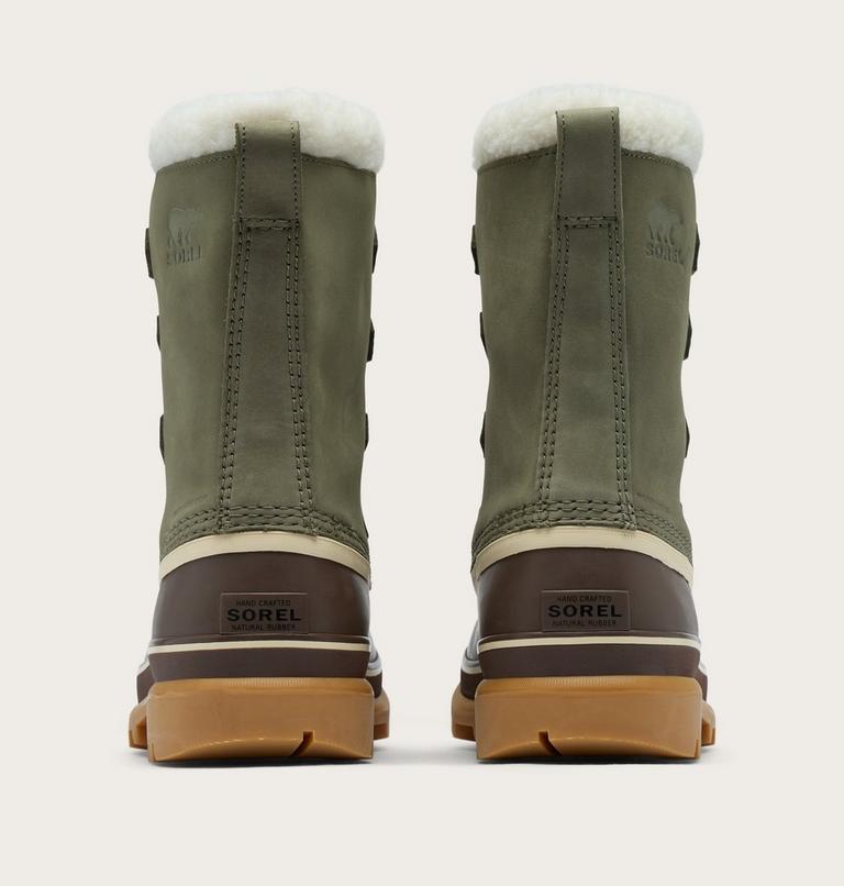 Caribou wasserdichte Schneestiefel f&uuml;r M&auml;nner, Color: Stone Green, Tobacco, image 3