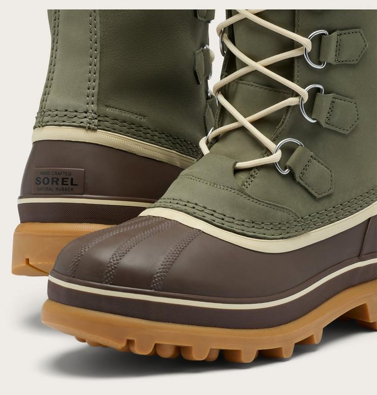 Caribou wasserdichte Schneestiefel f&uuml;r M&auml;nner, Color: Stone Green, Tobacco, image 11