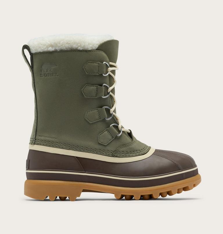 Caribou wasserdichte Schneestiefel f&uuml;r M&auml;nner, Color: Stone Green, Tobacco, image 1