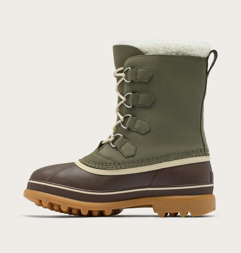 Caribou wasserdichte Schneestiefel f&uuml;r M&auml;nner, Color: Stone Green, Tobacco, image 4