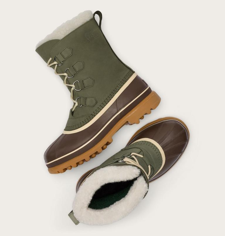 Caribou wasserdichte Schneestiefel f&uuml;r M&auml;nner, Color: Stone Green, Tobacco, image 5