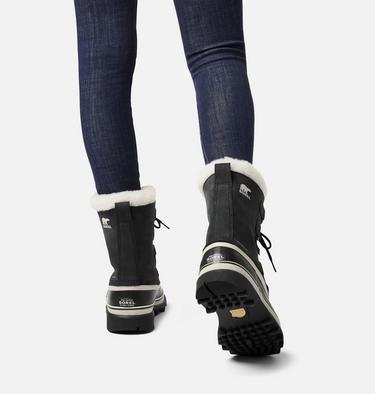 Women's CARIBOU Waterproof Snow Boots, Color: Black, Stone, image 6