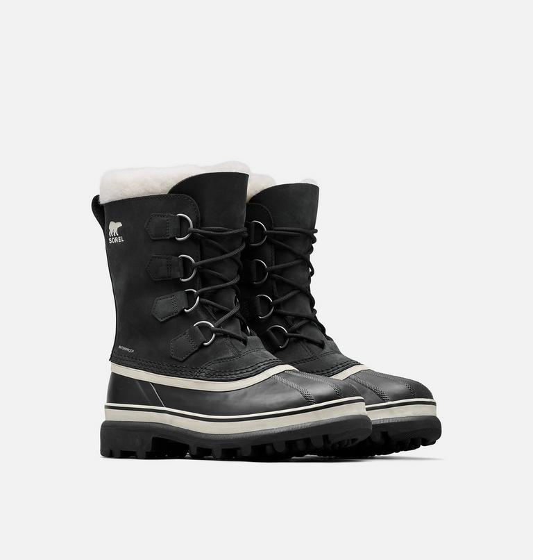 Women's CARIBOU Waterproof Snow Boots, Color: Black, Stone, image 2