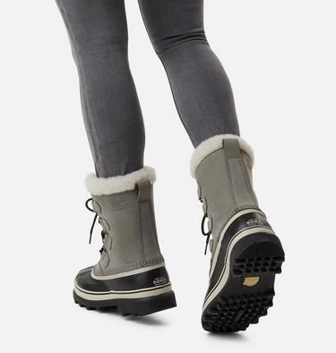 Women's CARIBOU Waterproof Snow Boots, Color: Shale, Stone, image 4