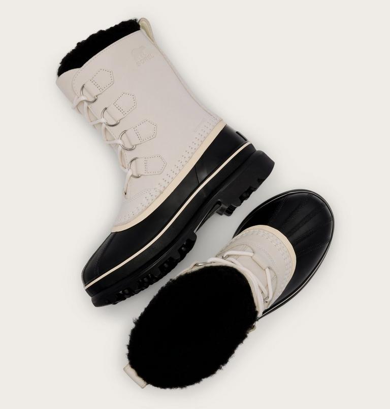 Caribou Women's Winter Boot, Color: Chalk, Black, image 5