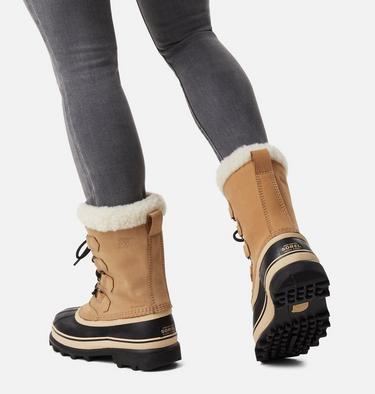 Women's CARIBOU Waterproof Snow Boots, Color: Buff, image 2