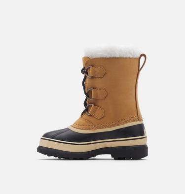CARIBOU Youth Waterproof Boot, Color: Buff, image 4