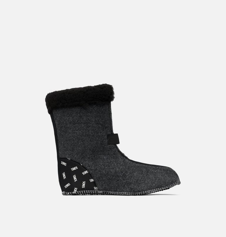 Women's Caribou 9mm Thermoplus Boot Liner with Snow Cuff, Color: Black, image 1