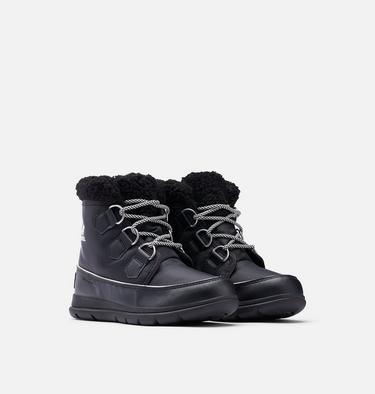 Women's Sorel Explorer Carnival Boot, Color: Black, Sea Salt, image 2