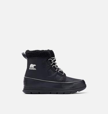 Women's Sorel Explorer Carnival Boot, Color: Black, Sea Salt, image 1