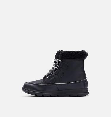 Women's Sorel Explorer Carnival Boot, Color: Black, Sea Salt, image 4