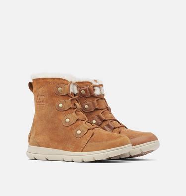 Women's Sorel Explorer Joan Boot, Color: Camel Brown, Ancient Fossil, image 2