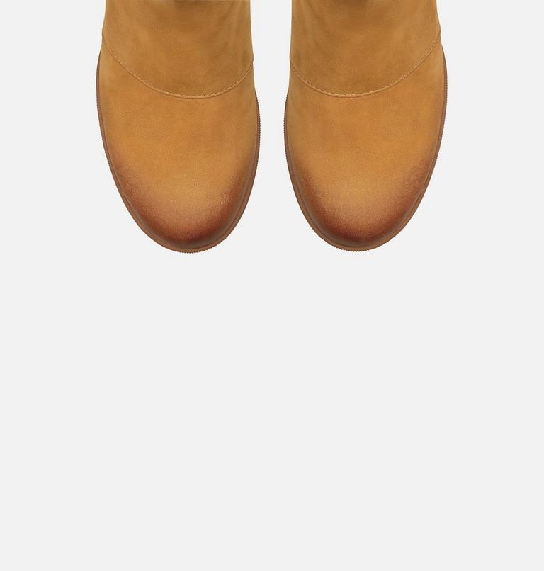 Women's Joan of Arctic Wedge Chelsea Boot, Color: Camel Brown, image 4