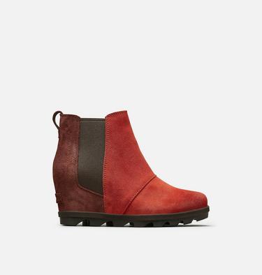 Women's Joan of Arctic Wedge Chelsea Boot, Color: Carnelian Red, image 1
