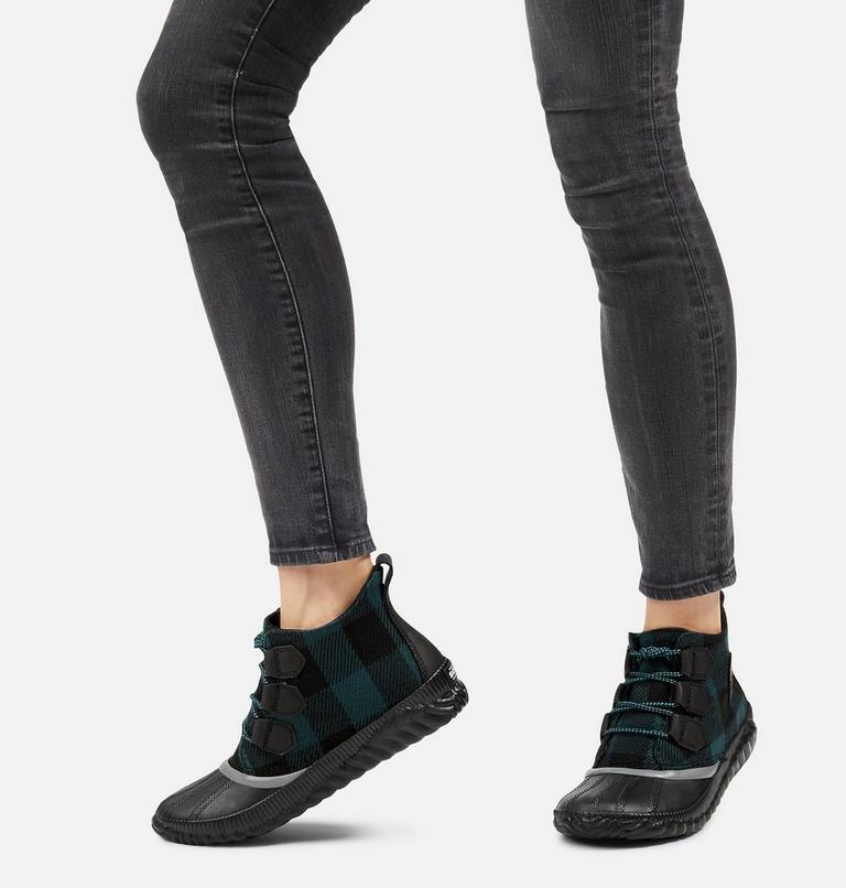 Women's Out ’N About Plus Boot, Color: Black, Plaid, image 7