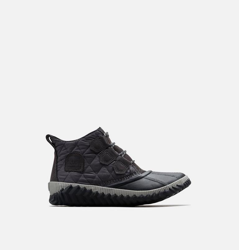 Women's Out ’N About Plus Boot, Color: Dark Grey, Black Quilted, image 1
