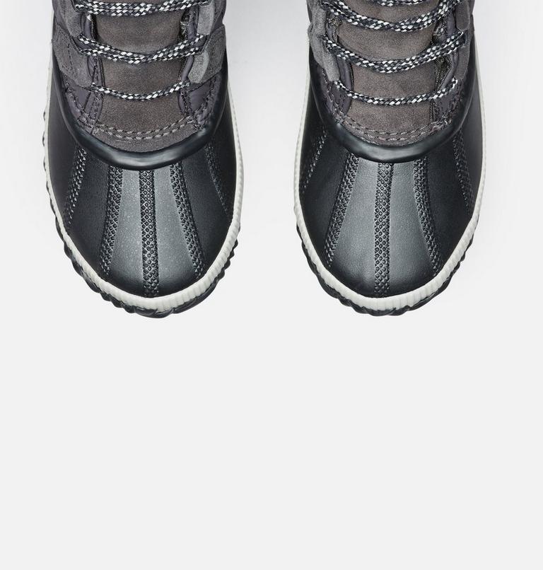 Women's Out ’N About Plus Boot, Color: Dark Grey, Black Quilted, image 4