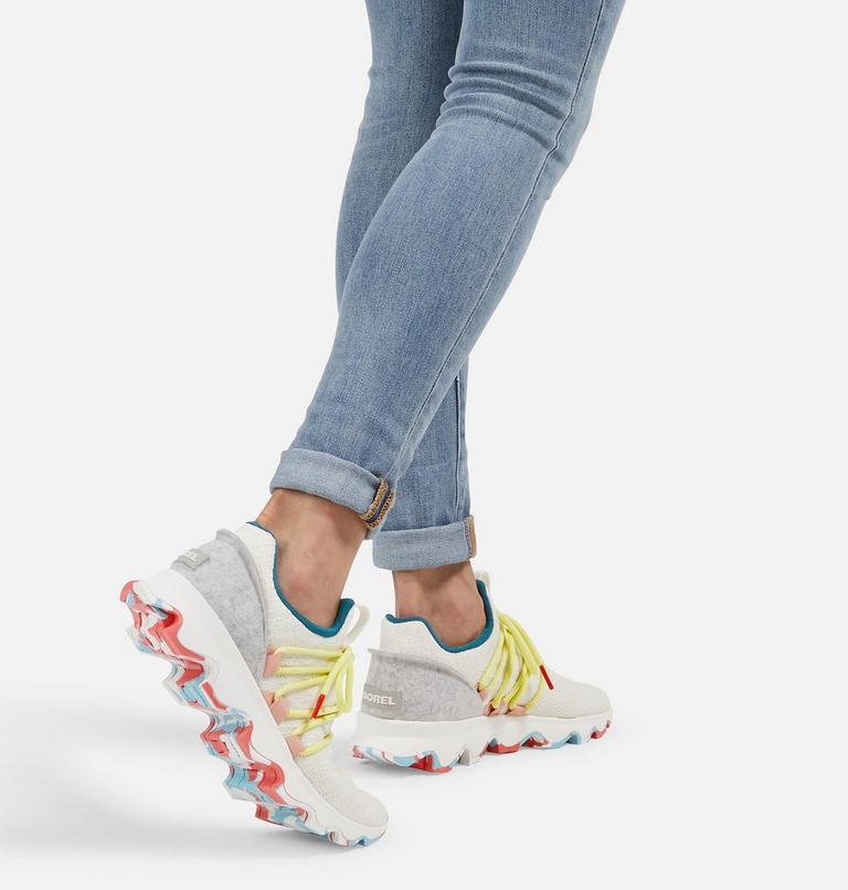 Women's Kinetic Lace Sneaker, Color: Sea Salt, image 7