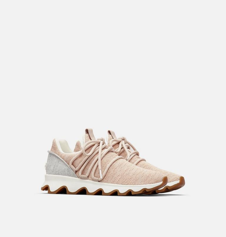 Women's Kinetic Lace Sneaker, Color: Natural Tan, image 2
