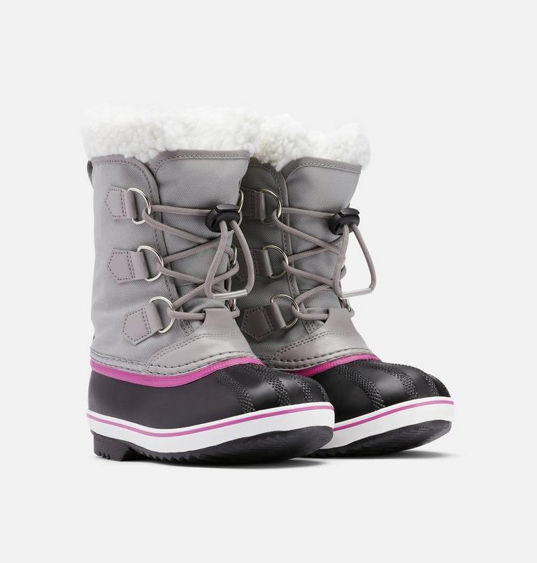 Kids' Yoot Pac Nylon Snow Boot - 2023 COLLECTION, Color: Chrome Grey, Black, image 2