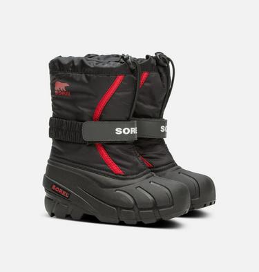 Kids' Flurry Snow Boot - 2023 COLLECTION, Color: Black, Bright Red, image 4