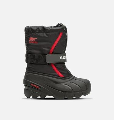 Kids' Flurry Snow Boot - 2023 COLLECTION, Color: Black, Bright Red, image 3