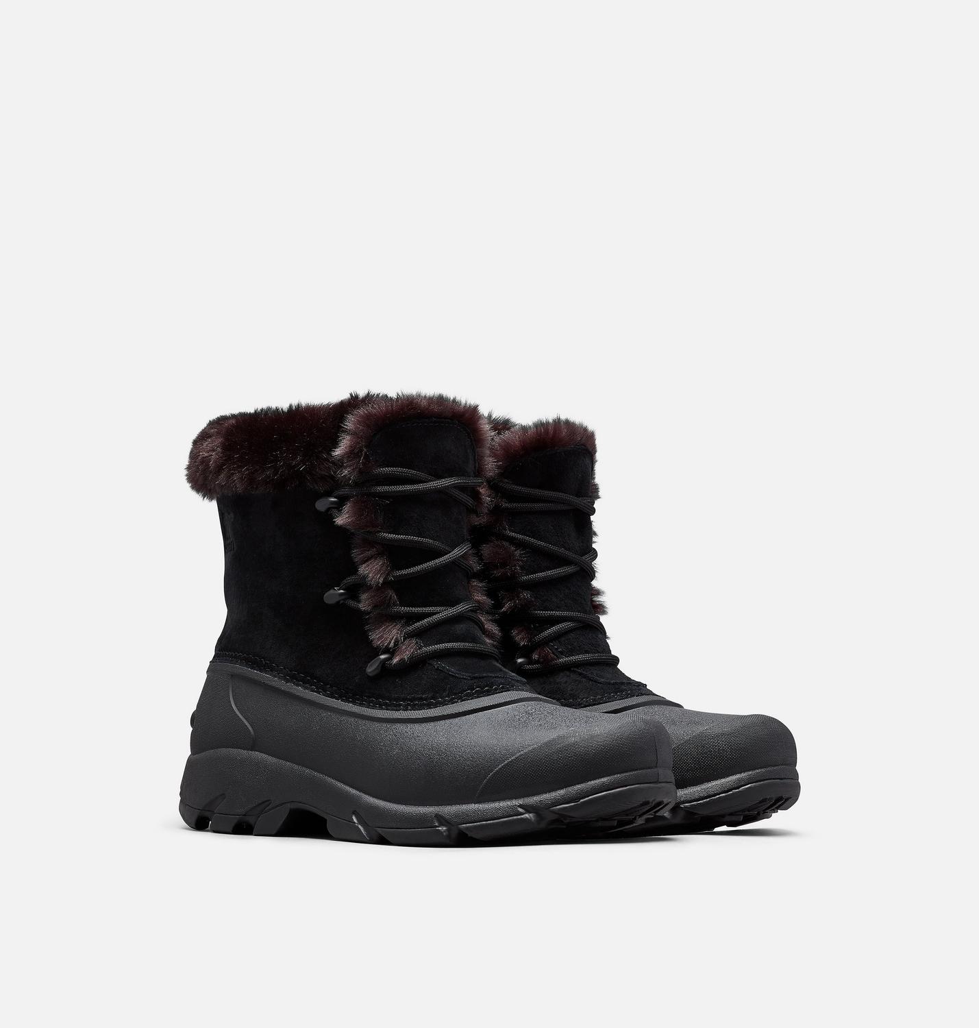SOREL ファー付きウィンターブーツ 女性用 黒 SNOW ANGEL™ Women's Boot | SOREL