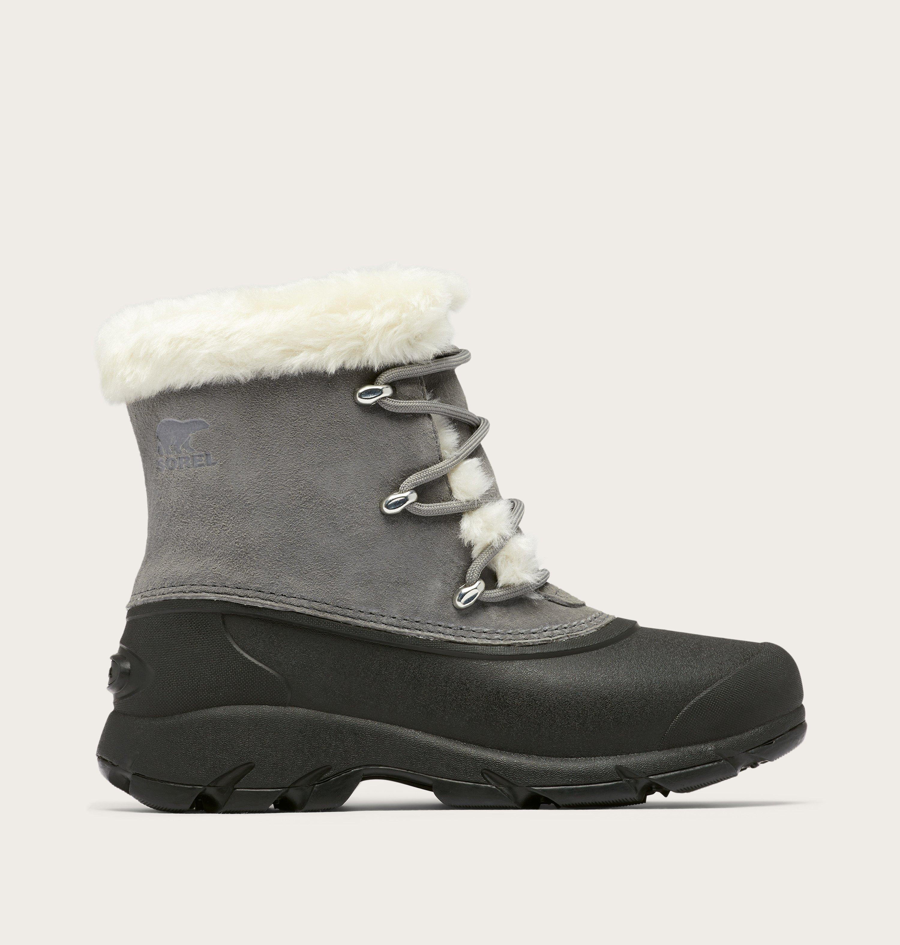 SOREL Women's Snow Angel Lace 200g Winter Boots, Size 9, Quarry/Black