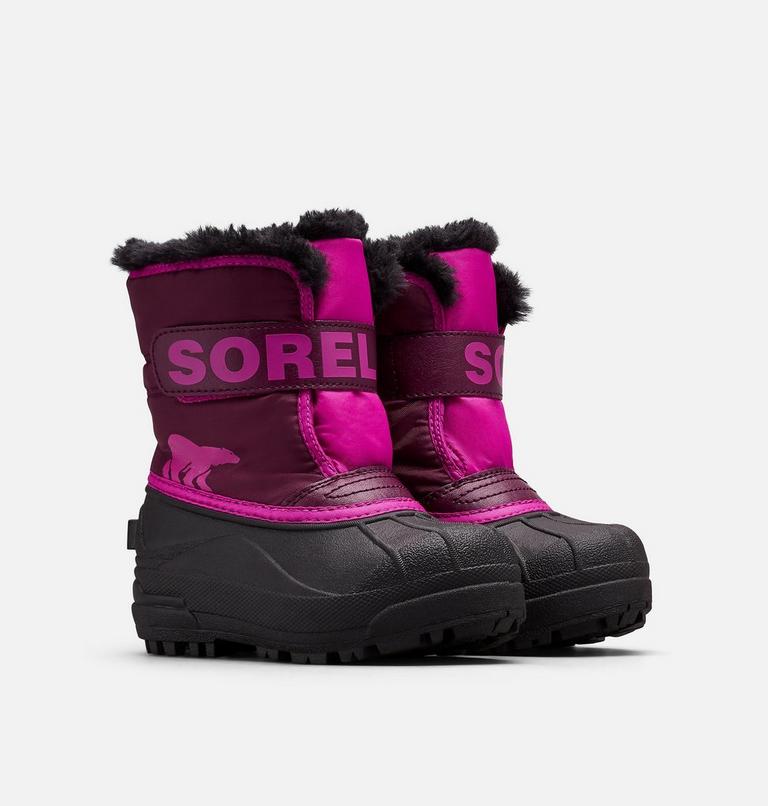 Kids' Snow Commander Snow Boot - 2023 COLLECTION, Color: Purple Dahlia, Groovy Pink, image 2