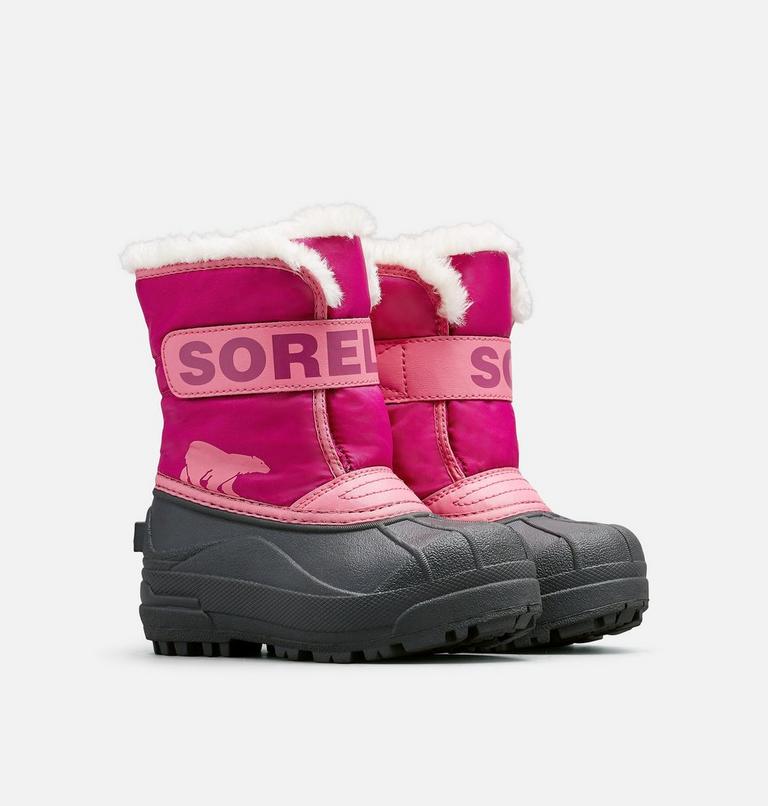 CHILDRENS SNOW COMMANDER | 652 | 12.5, Color: Tropic Pink, Deep Blush, image 2