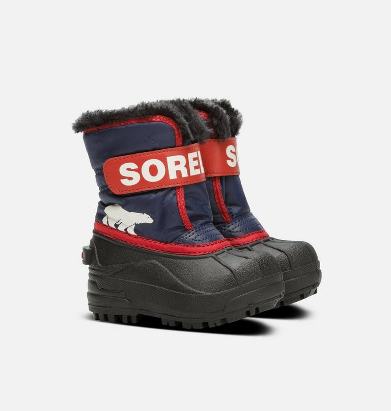 Toddlers' Snow Commander Snow Boot - 2023 COLLECTION, Color: Nocturnal, Sail Red, image 2