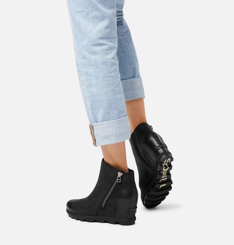 Women's Joan Of Arctic Wedge II Zip Bootie, Color: Black, image 7