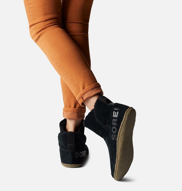 Women's Nakiska Bootie Slipper, Color: Black, Sage, image 7