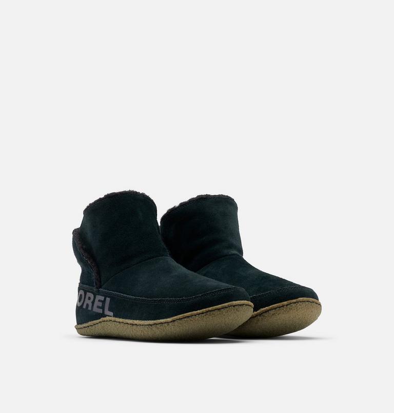 Women's Nakiska Bootie Slipper, Color: Black, Sage, image 2