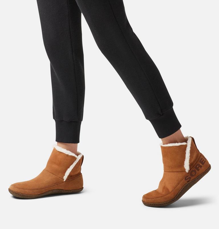 Women's Nakiska Bootie Slipper, Color: Camel Brown, Natural, image 7
