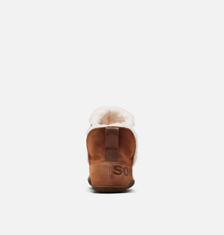 Women's Nakiska Bootie Slipper, Color: Camel Brown, Natural, image 3