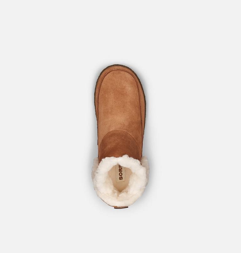 Women's Nakiska Bootie Slipper, Color: Camel Brown, Natural, image 5