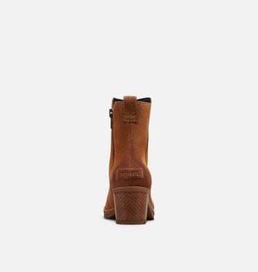 Women's Cate Bootie, Color: Camel Brown, image 7
