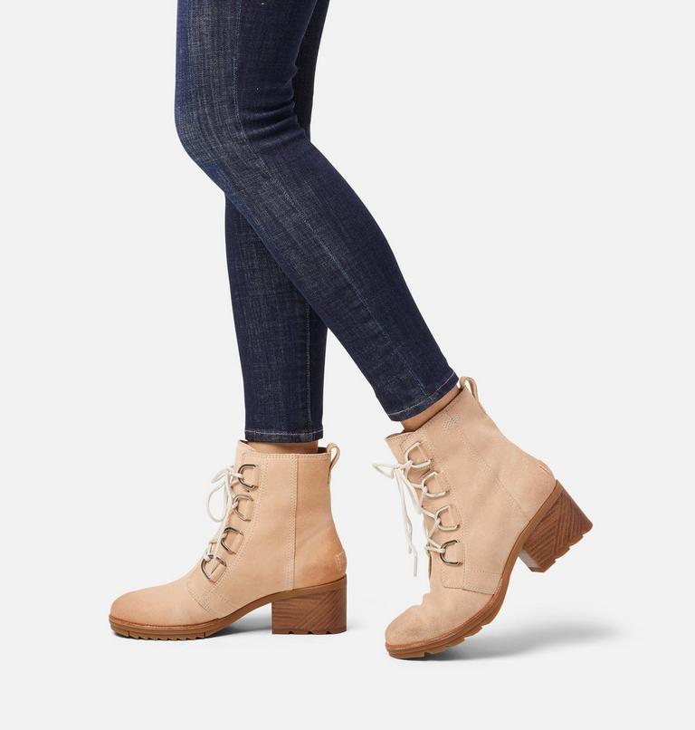 Women's Cate Lace Bootie, Color: Natural Tan, image 7