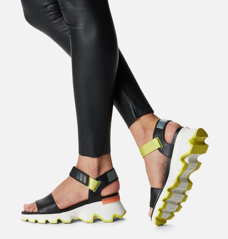 Women's Kinetic Sandal , Color: Black, Sea Salt, image 8