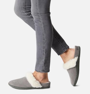Women's NAKISKA Slide II Slippers, Color: Quarry, Grill, image 4