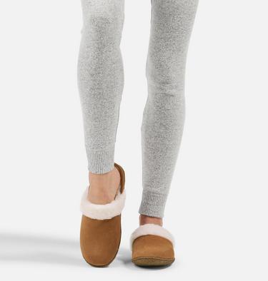 Women's NAKISKA Slide II Slippers, Color: Camel Brown, Natural, image 8