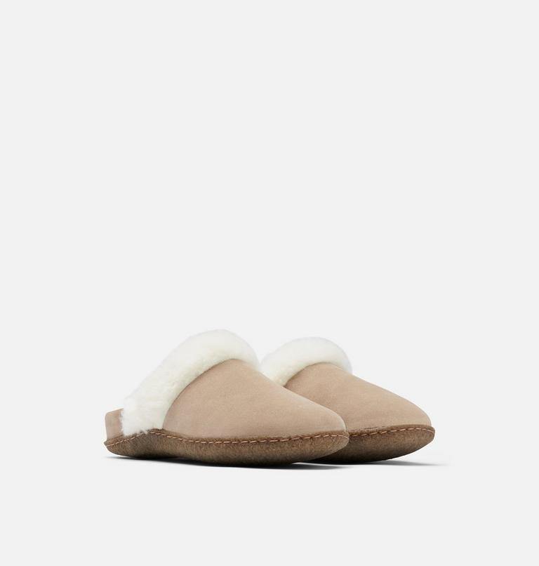 Women's NAKISKA Slide II Slippers, Color: Omega Taupe, Natural, image 2