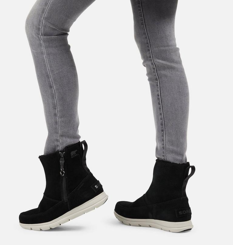 Women's Sorel Explorer Zip Boot, Color: Black, image 7