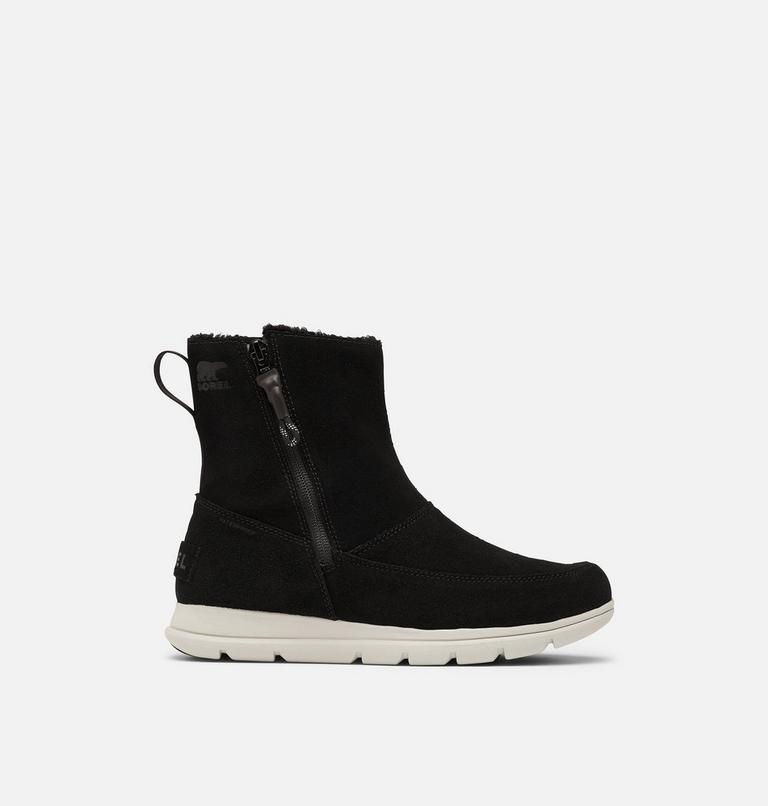 Women's Sorel Explorer Zip Boot, Color: Black, image 1