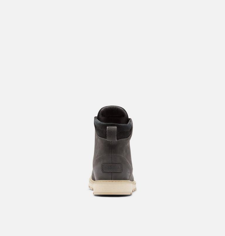MADSON II Men's Moc Toe Waterproof Boot, Color: Coal, image 3