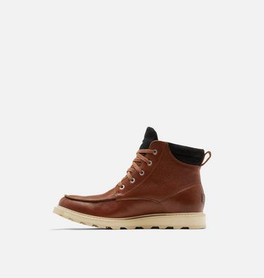 MADSON II Men's Moc Toe Waterproof Boot, Color: Gaucho Tan, Oatmeal, image 12